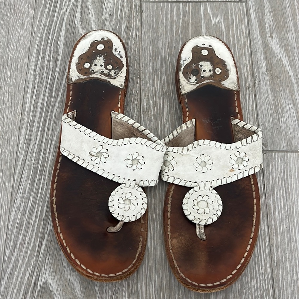 Womens White Jack Rodgers Sandals